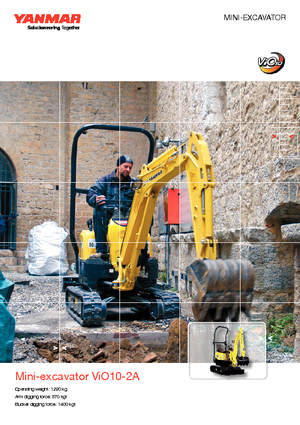 Мини екскаватори Yanmar VIO 10-2 A