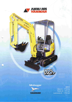 Мини екскаватори Yanmar VIO 17 Univ