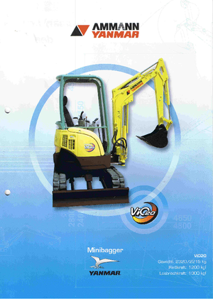 Мини екскаватори Yanmar VIO 20