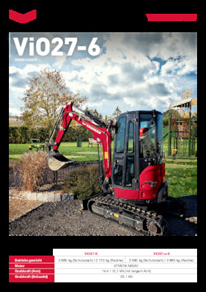 Мини екскаватори Yanmar ViO27LW-6 