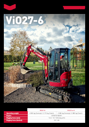 Мини екскаватори Yanmar ViO27-6 