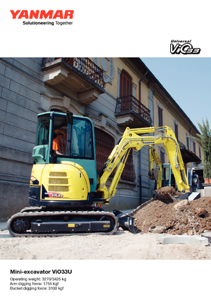 Мини екскаватори Yanmar VIO 33 U