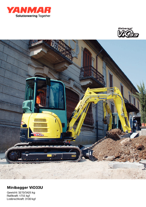 Мини екскаватори Yanmar VIO 33 U