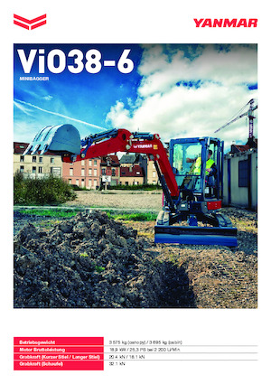 Мини екскаватори Yanmar ViO38-6 