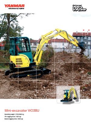 Мини екскаватори Yanmar VIO 38 U