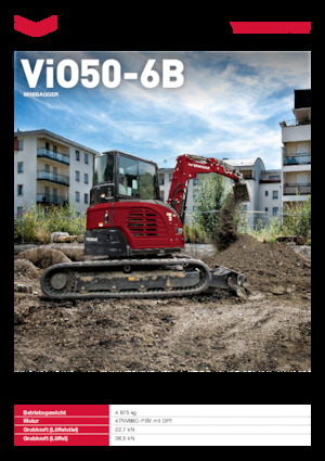 Мини екскаватори Yanmar ViO50-6B