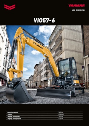 Мини екскаватори Yanmar VIO 57-6 BCR