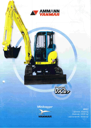 Мини екскаватори Yanmar VIO 57 U