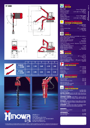 Мини екскаватори Hinowa VT 2500