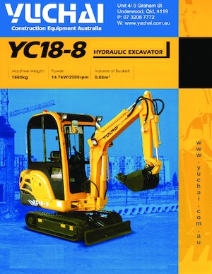 Мини екскаватори Yuchai YC18-8