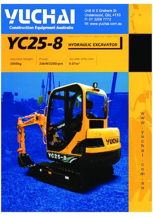 Мини екскаватори Yuchai YC25-8