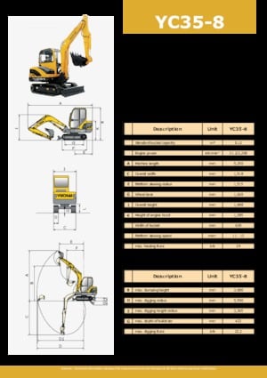 Мини екскаватори Yuchai YC35-8
