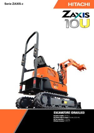 Мини екскаватори Hitachi ZX10U-2