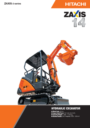 Мини екскаватори Hitachi ZX 14-3