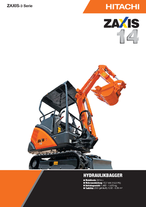 Мини екскаватори Hitachi ZX 14-3