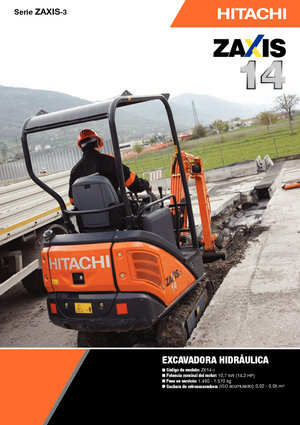 Мини екскаватори Hitachi ZX 14-3