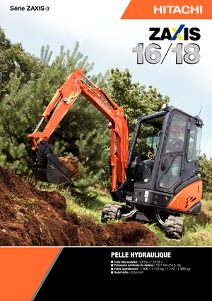 Мини екскаватори Hitachi ZX 18-3