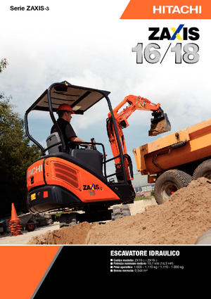 Мини екскаватори Hitachi ZX 18-3