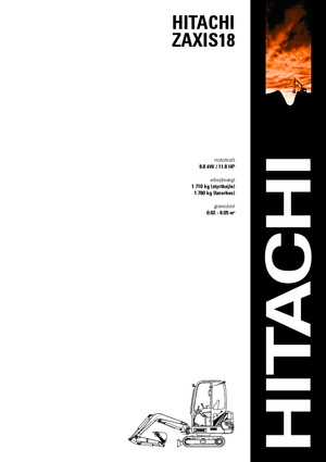 Мини екскаватори Hitachi ZX 18