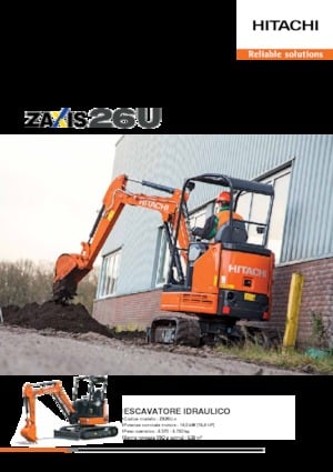 Мини екскаватори Hitachi ZX26U-5
