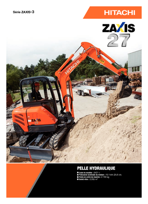 Мини екскаватори Hitachi ZX 27-3
