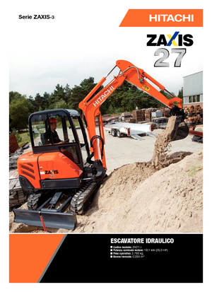 Мини екскаватори Hitachi ZX 27-3