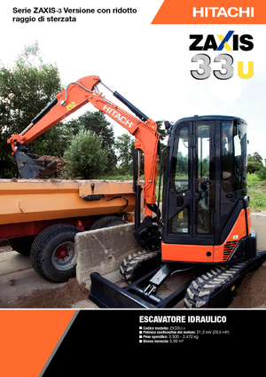 Мини екскаватори Hitachi ZX 33 U 3