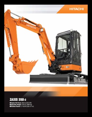 Мини екскаватори Hitachi ZX 35
