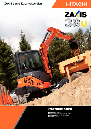 Мини екскаватори Hitachi ZX 38 U 3