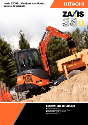 Мини екскаватори Hitachi ZX 38 U 3