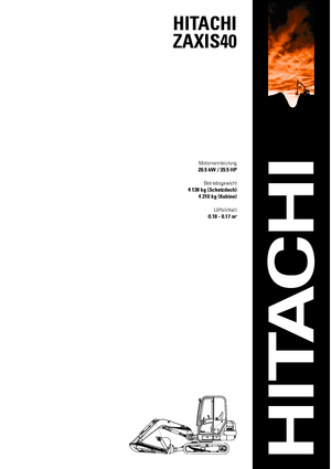 Мини екскаватори Hitachi ZX 40