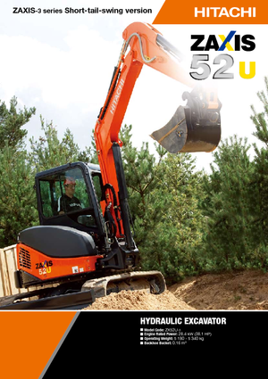 Мини екскаватори Hitachi ZX 52 U 3