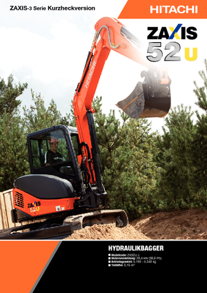 Мини екскаватори Hitachi ZX 52 U 3