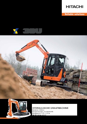 Мини екскаватори Hitachi ZX38U-5A