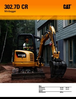 Мини екскаватори Caterpillar 302.7D CR