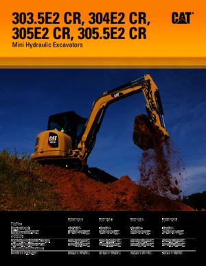 Мини екскаватори Caterpillar 305.5E2 CR