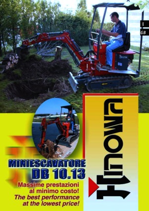 Мини екскаватори Hinowa DB 10.13