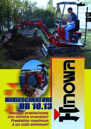 Мини екскаватори Hinowa DB 10.13