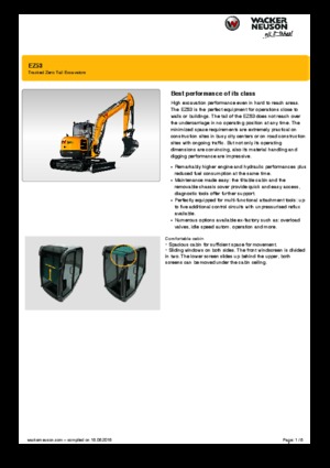Мини екскаватори Wacker Neuson EZ53