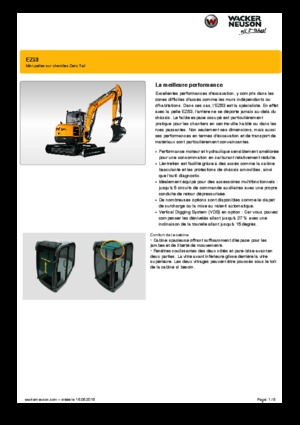 Мини екскаватори Wacker Neuson EZ53