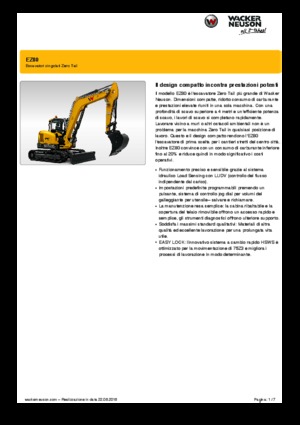 Верижни екскаватори Wacker Neuson EZ80