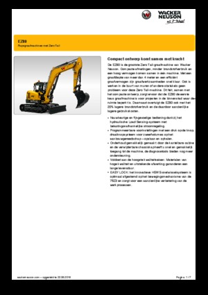 Верижни екскаватори Wacker Neuson EZ80