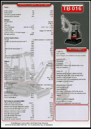 Мини екскаватори Takeuchi TB 016 A