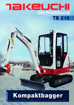 Мини екскаватори Takeuchi TB216S
