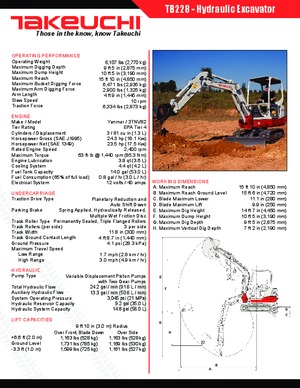 Мини екскаватори Takeuchi TB 228 