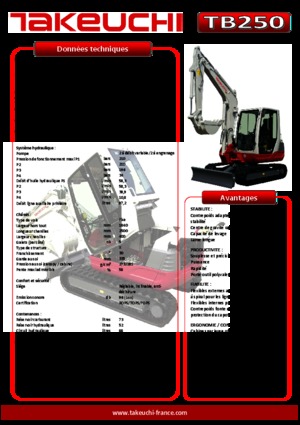 Мини екскаватори Takeuchi TB 250