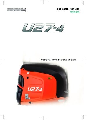 Мини екскаватори Kubota U27-4 NGL