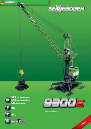 Подвижни кранове - решетъчна стрела Sennebogen 9300e HMC