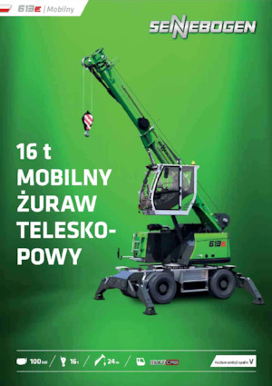 Подвижни кранове - телескопична стрела Sennebogen 613E