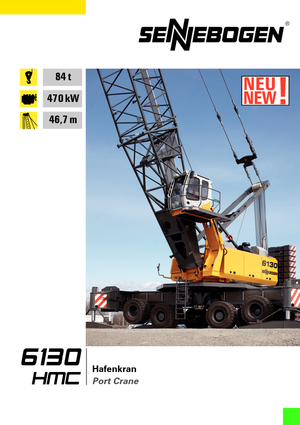 Подвижни кранове - решетъчна стрела Sennebogen 6130 HMC
